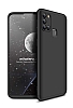 Zore GKK Ays Samsung Galaxy A21s 360 Derece Koruma Siyah Rubber Klf