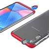Zore GKK Ays Samsung Galaxy A50 360 Derece Koruma effaf Krmz Rubber Klf - Resim: 8