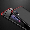 Zore GKK Ays Samsung Galaxy A70 360 Derece Koruma Siyah-Krmz Rubber Klf - Resim 2