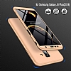 Zore GKK Ays Samsung Galaxy J6 Plus 360 Derece Koruma Gold Rubber Klf - Resim 1