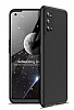 Zore GKK Ays Realme 7 Pro 360 Derece Koruma Siyah Rubber Klf