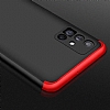 Zore GKK Ays Samsung Galaxy M51 360 Derece Koruma Siyah Rubber Klf - Resim: 5