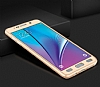 Eiroo Protect Fit Samsung Galaxy Note 5 360 Derece Koruma Gold Rubber Klf - Resim: 1