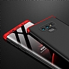 Zore GKK Ays Samsung Galaxy Note 9 360 Derece Koruma Siyah-Krmz Rubber Klf - Resim: 2