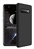 Zore GKK Ays Samsung Galaxy S10 Plus 360 Derece Koruma Siyah-Krmz Rubber Klf - Resim: 1