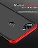 Zore GKK Ays Xiaomi Mi 8 Lite 360 Derece Koruma Krmz-Siyah Rubber Klf - Resim 2