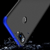 Eiroo Protect Fit Xiaomi Mi 8 Lite 360 Derece Koruma Siyah-Lacivert Rubber Klf - Resim 3