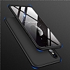 Eiroo Protect Fit Xiaomi Mi 8 SE 360 Derece Koruma Siyah-Lacivert Rubber Klf - Resim: 3