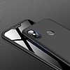 Zore GKK Ays Xiaomi Mi A2 Lite 360 Derece Koruma Siyah Rubber Klf - Resim 1