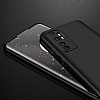 Zore GKK Ays Xiaomi Mi Note 10 Lite 360 Derece Koruma Mavi-Siyah Rubber Klf - Resim: 4