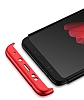Zore GKK Ays Xiaomi Redmi 5 360 Derece Koruma Siyah-Krmz Rubber Klf - Resim: 3