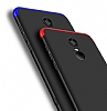 Zore GKK Ays Xiaomi Redmi 5 Plus 360 Derece Koruma Siyah-Krmz Rubber Klf - Resim: 2