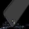 Eiroo Protect Fit Xiaomi Redmi 6A 360 Derece Koruma Siyah Rubber Klf - Resim 2