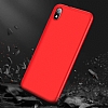 Eiroo Protect Fit Xiaomi Redmi 7A 360 Derece Koruma Krmz Rubber Klf - Resim 2