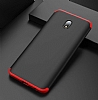 Zore GKK Ays Xiaomi Redmi 8A 360 Derece Koruma Krmz-Siyah Rubber Klf - Resim: 4