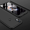 Zore GKK Ays Xiaomi Redmi Note 5 Pro 360 Derece Koruma Siyah Rubber Klf - Resim: 2
