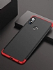 Zore GKK Ays Xiaomi Redmi Note 5 Pro 360 Derece Koruma Krmz Rubber Klf - Resim: 1