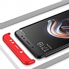 Eiroo Protect Fit Xiaomi Redmi Note 5 Pro 360 Derece Koruma Siyah-Lacivert Rubber Klf - Resim: 2