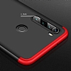 Zore GKK Ays Xiaomi Redmi Note 8 360 Derece Koruma Krmz-Siyah Rubber Klf - Resim 3