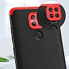 Zore GKK Ays Xiaomi Redmi Note 9 360 Derece Koruma Siyah-Krmz Rubber Klf - Resim: 6