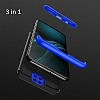 Zore GKK Ays Xiaomi Redmi Note 9 360 Derece Koruma Siyah-Lacivert Rubber Klf - Resim: 4