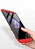 Zore GKK Ays Xiaomi Redmi S2 360 Derece Koruma Krmz-Siyah Rubber Klf - Resim 1