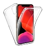 Eiroo Protection iPhone 12 Pro Max 6.7 in 360 Derece Koruma effaf Silikon Klf