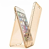 Eiroo Protection iPhone 7 / 8 360 Derece Koruma effaf Gold Silikon Klf - Resim: 1