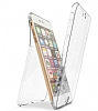 Eiroo Protection iPhone 7 / 8 360 Derece Koruma effaf Gold Silikon Klf - Resim: 6
