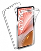 Eiroo Protection Samsung Galaxy A72 5G 360 Derece Koruma effaf Silikon Klf