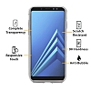 Eiroo Protection Samsung Galaxy A8 2018 360 Derece Koruma effaf Silikon Klf - Resim 2