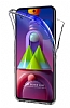 Eiroo Protection Samsung Galaxy M31S 360 Derece Koruma effaf Silikon Klf