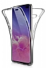 Eiroo Protection Samsung Galaxy S10 360 Derece Koruma effaf Silikon Klf