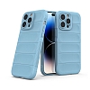 Eiroo Puffer iPhone 15 Pro Mavi Silikon Klf - Resim 2