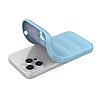 Eiroo Puffer iPhone 15 Pro Mavi Silikon Klf - Resim 1