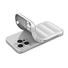 Eiroo Puffer iPhone 15 Pro Max Krem Silikon Klf - Resim 3