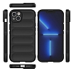 Eiroo Puffer iPhone 15 Siyah Silikon Klf - Resim 2