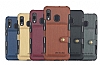 Eiroo Purse Samsung Galaxy M20 Czdanl Bordo Rubber Klf - Resim: 1