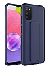 Eiroo Qstand Samsung Galaxy A03s Lacivert Silikon Klf