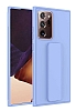 Eiroo Qstand Samsung Galaxy Note 20 Ultra Lila Silikon Klf