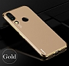 Eiroo Radiant Huawei P20 Lite Gold Kenarl effaf Silikon Klf - Resim: 4