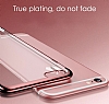 Eiroo Radiant iPhone 6 / 6S Lacivert Kenarl effaf Rubber Klf - Resim: 3