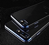 Eiroo Radiant iPhone 7 Plus / 8 Plus Lacivert Kenarl effaf Rubber Klf - Resim 3