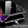 Eiroo Radiant iPhone XR Silver Kenarl effaf Rubber Klf - Resim: 2