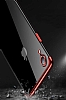Eiroo Radiant iPhone XR Krmz Kenarl effaf Silikon Klf - Resim: 5