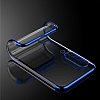Eiroo Radiant Samsung Galaxy A30S Silver Kenarl effaf Silikon Klf - Resim: 3