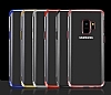 Eiroo Radiant Samsung Galaxy A6 2018 Lacivert Kenarl effaf Silikon Klf - Resim 3