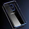 Eiroo Radiant Samsung Galaxy A6 Plus 2018 Mavi Kenarl effaf Silikon Klf - Resim: 3