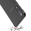 Eiroo Radiant Samsung Galaxy A7 2018 Siyah Kenarl effaf Silikon Klf - Resim: 4