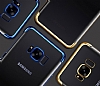 Eiroo Radiant Samsung Galaxy J4 Plus Gold Kenarl effaf Silikon Klf - Resim 2